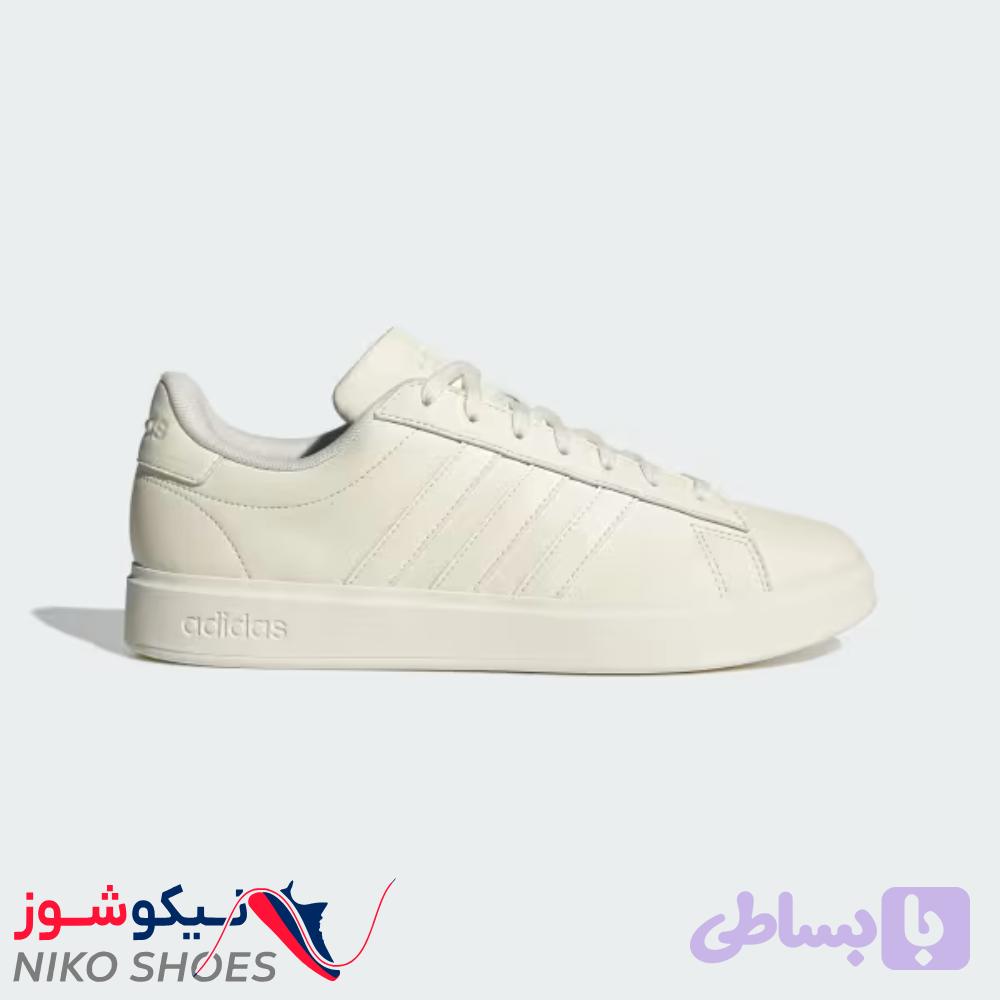 کتونی Adidas مدل Grand Court 2.0 – شیری مونوکروم JI0945 — تصویر 1