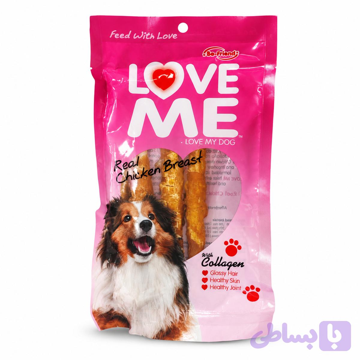 تویقی سگ LOVE ME دورپیچ مرغ
