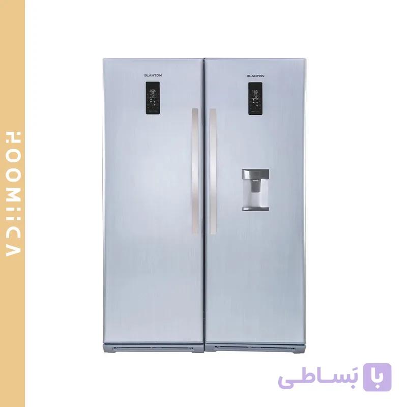 یخچال فریزر دو قلو بلانتون استیل روشن مدل BAH-RE1902 — تصویر 1