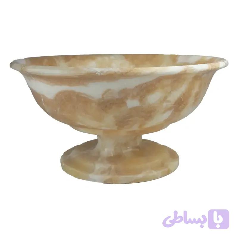 آجیل خوری پایه دار مرمر پرتقالی کد 241 | باروخ استون
