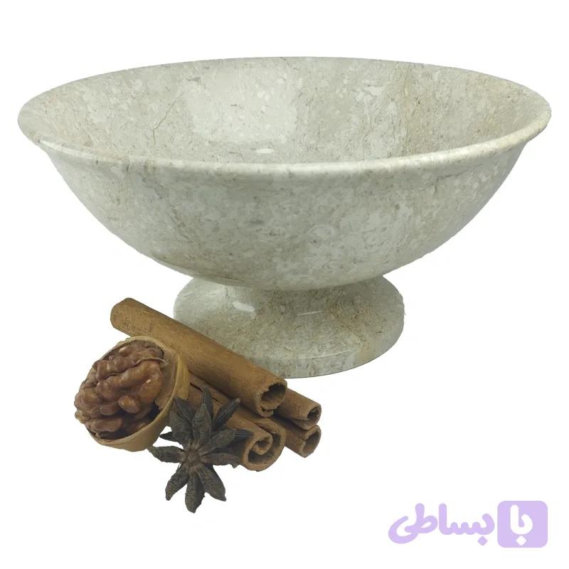 آجیل خوری سنگ مرمریت کرم کد 275 | باروخ استون