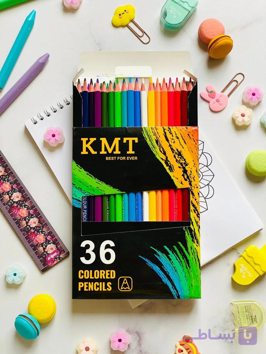 مداد رنگی ۳۶ رنگ برند KMT — تصویر 1