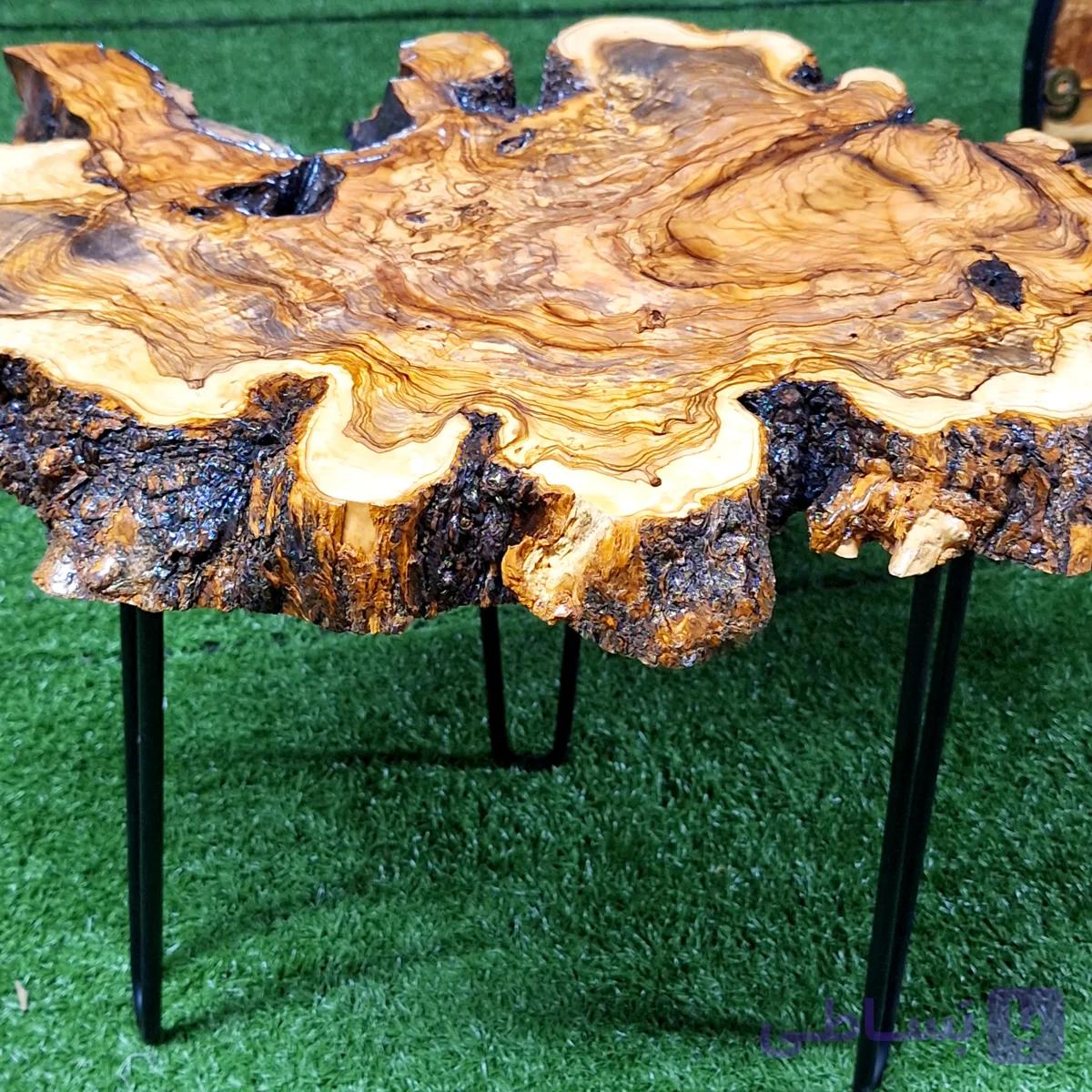 میز عسلی رستیک سه پایه
