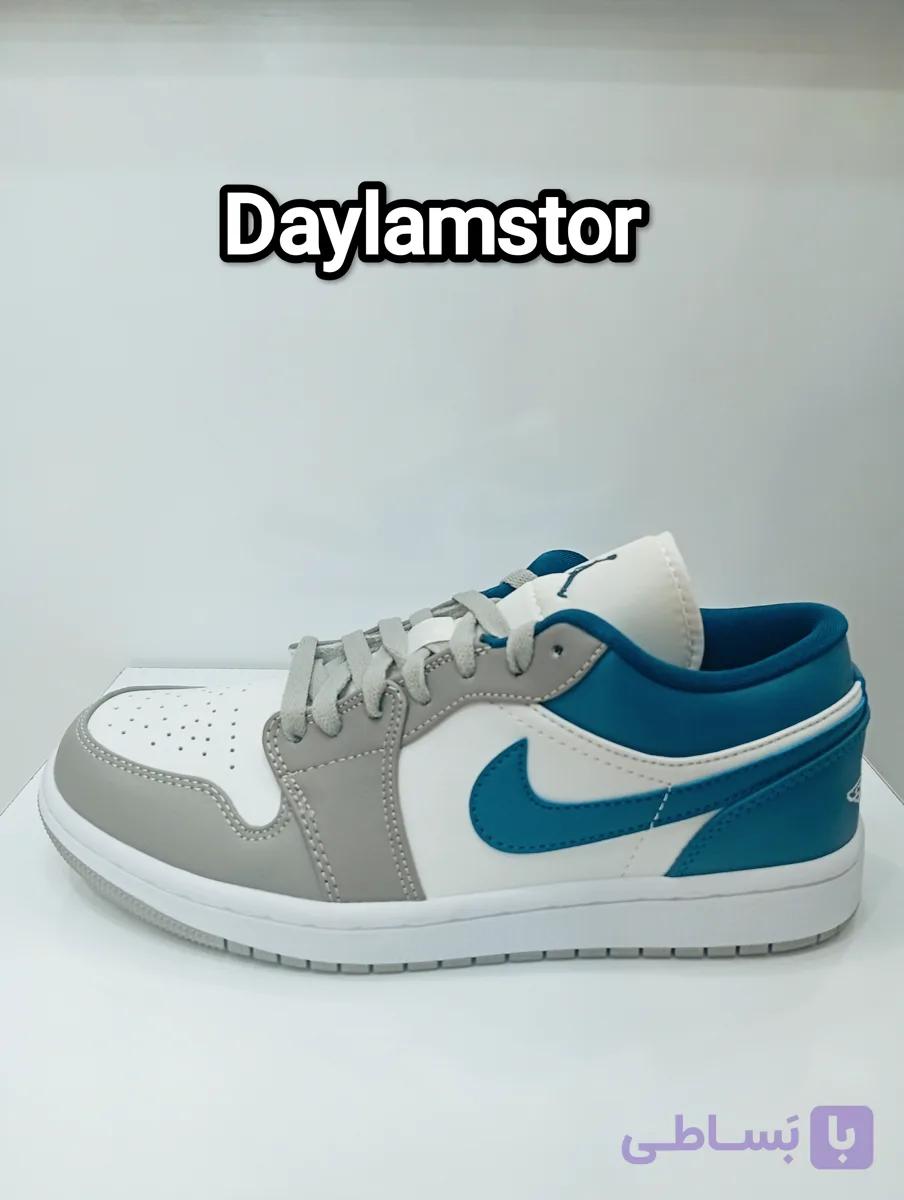 کتانی مردانه جردن ۱ Nike - طوسی سورمه ایی