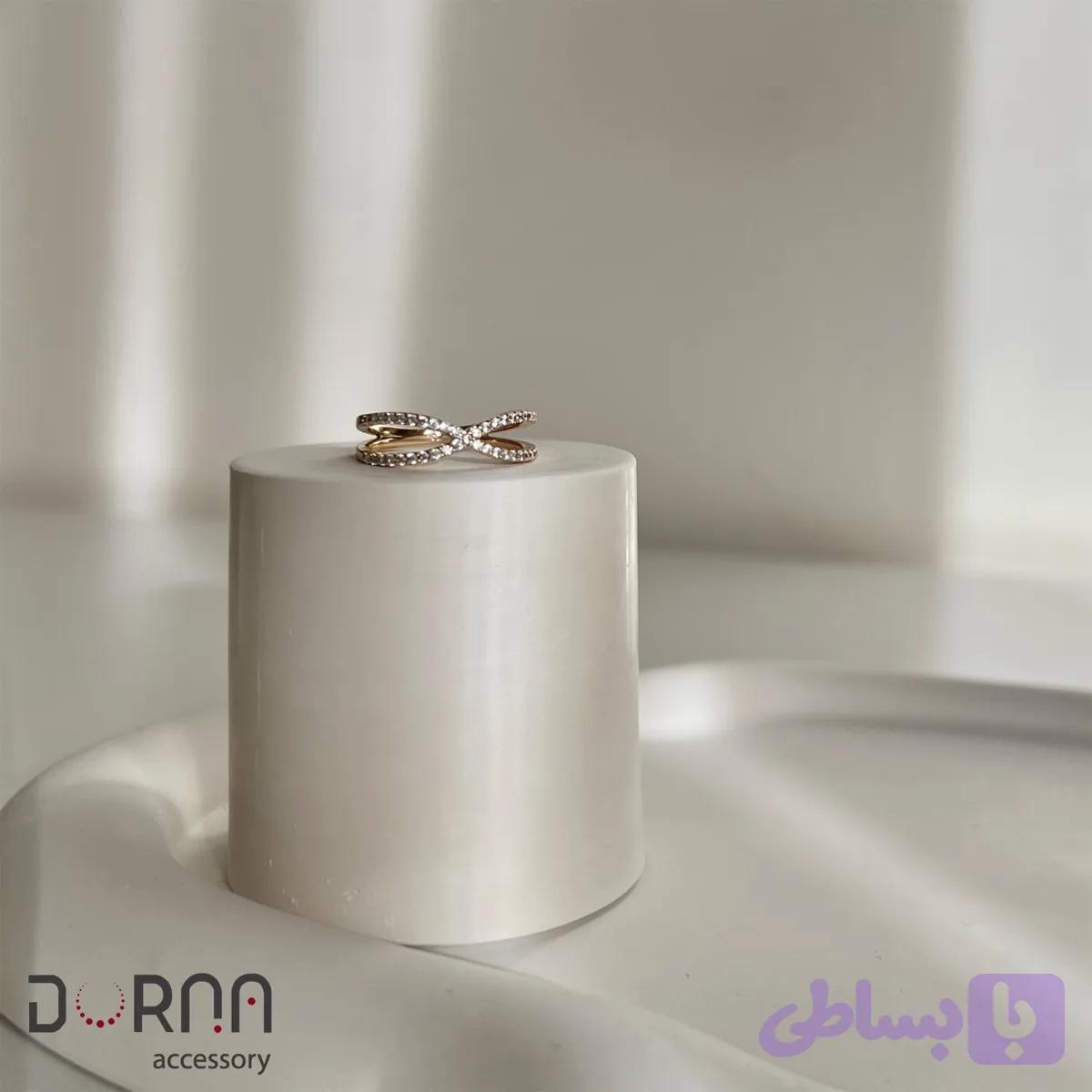 انگشتر ضربدری نگین‌دار ژوپینگ