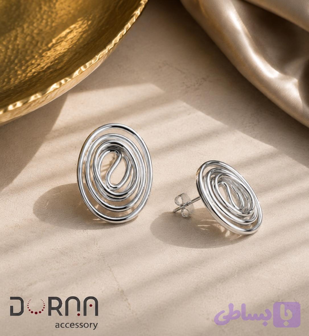 گوشواره میخی مارپیچ