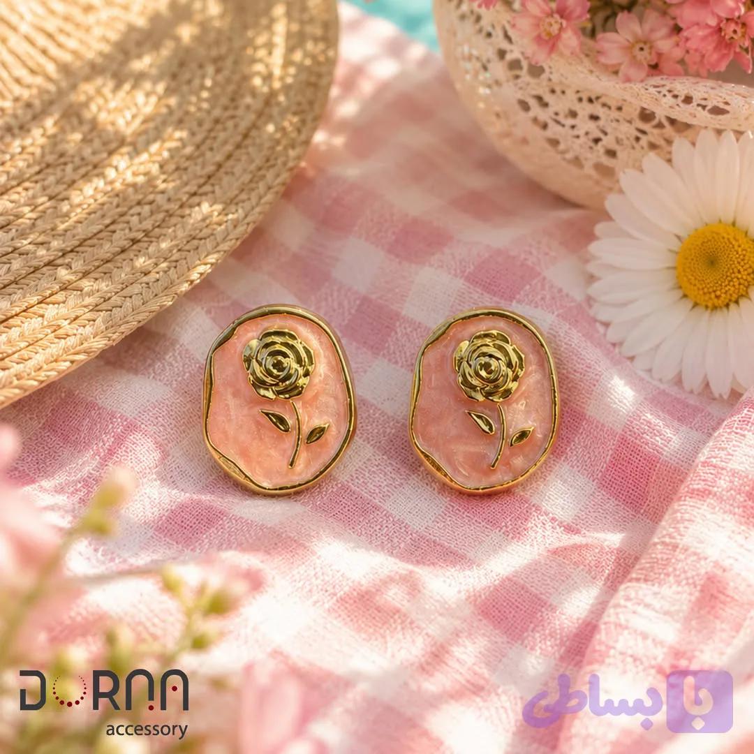 گوشواره میناکاری رُزا