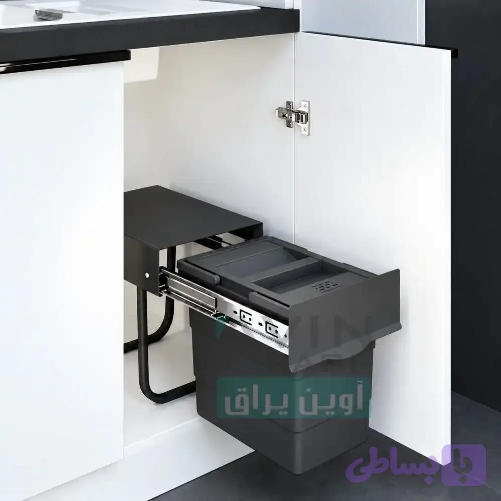سطل زباله ارتفاع کوتاه 16 لیتری پلاتین مدل 4131 — تصویر 1