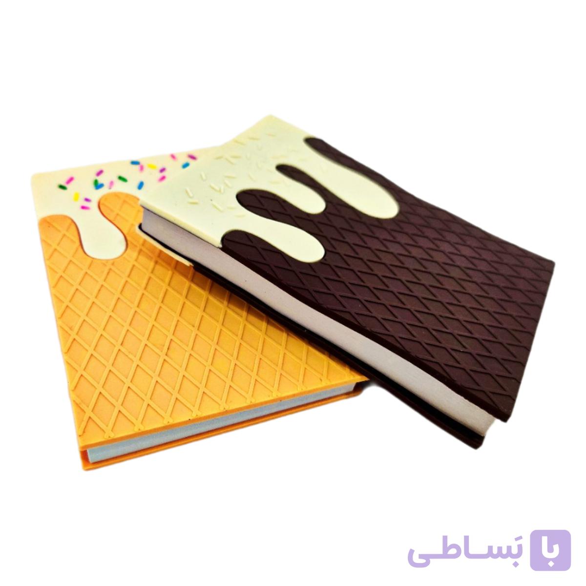 دفترچه بیسکویتی شکلاتی شیری عطری — تصویر 1