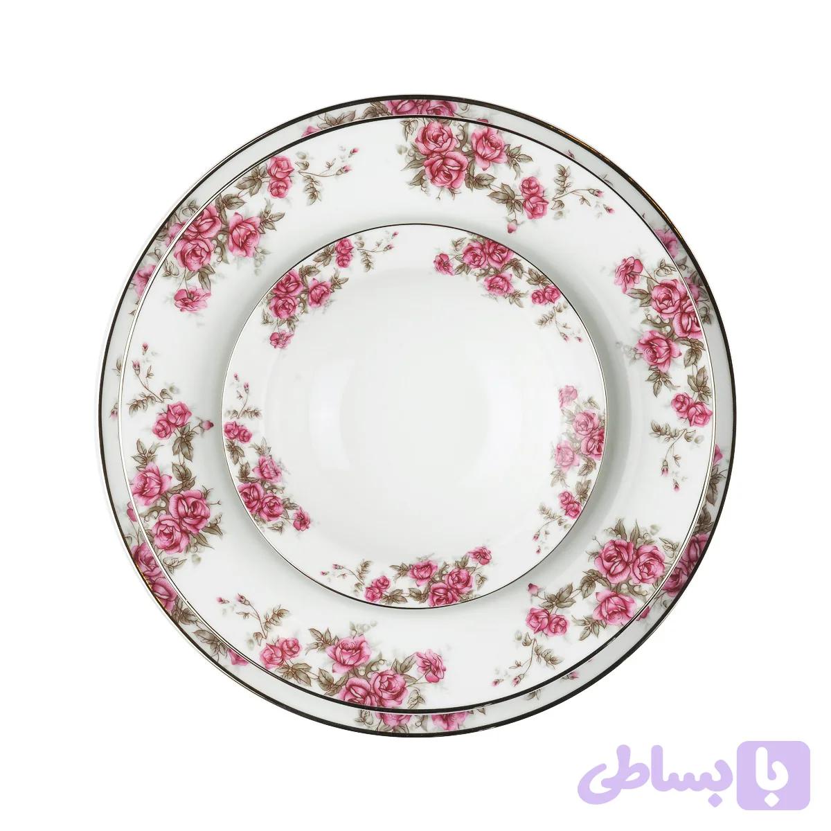 سرویس 28 پارچه 6 نفره طرح آران چینی زرین