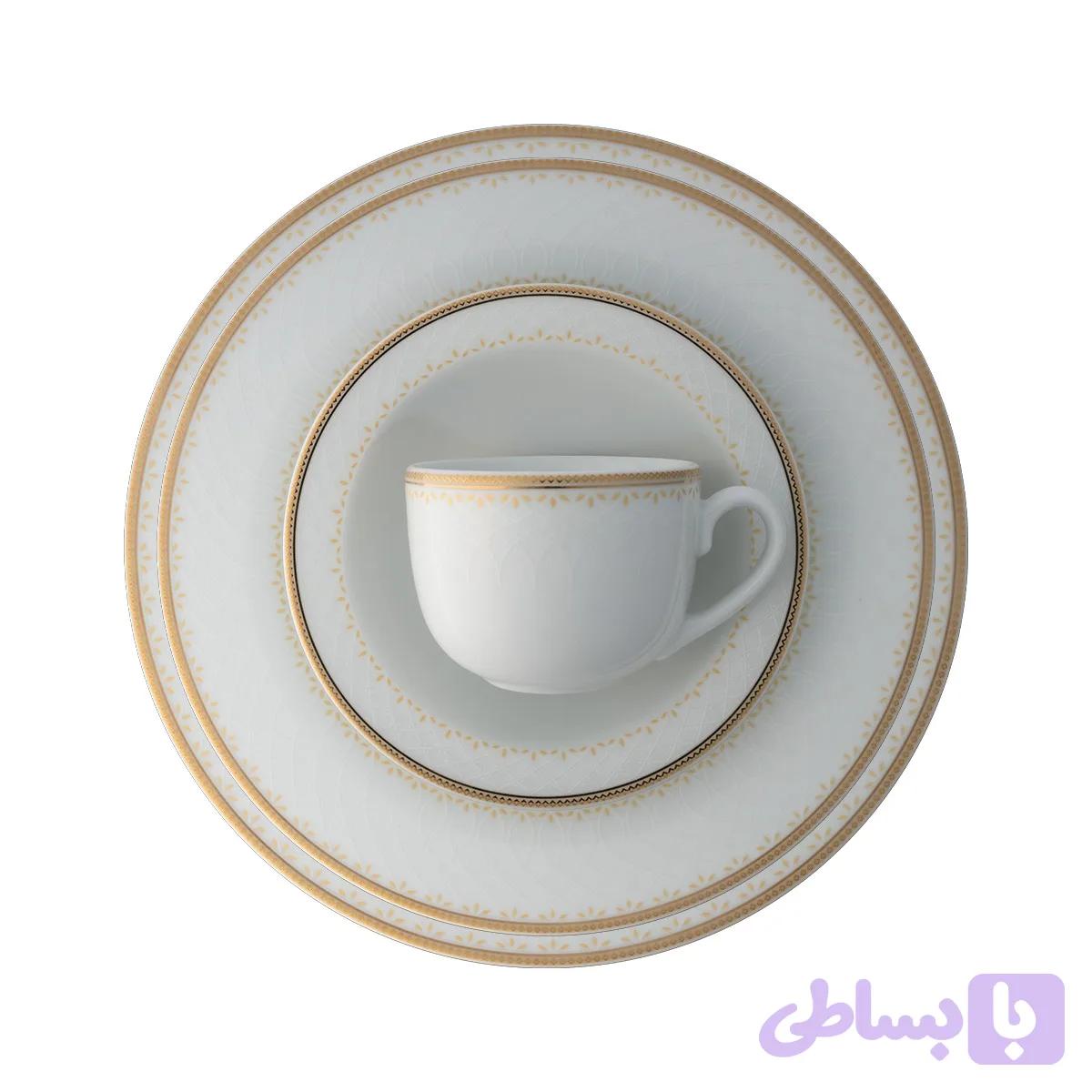 سرویس 102 پارچه 12 نفره طرح نورا چینی زرین