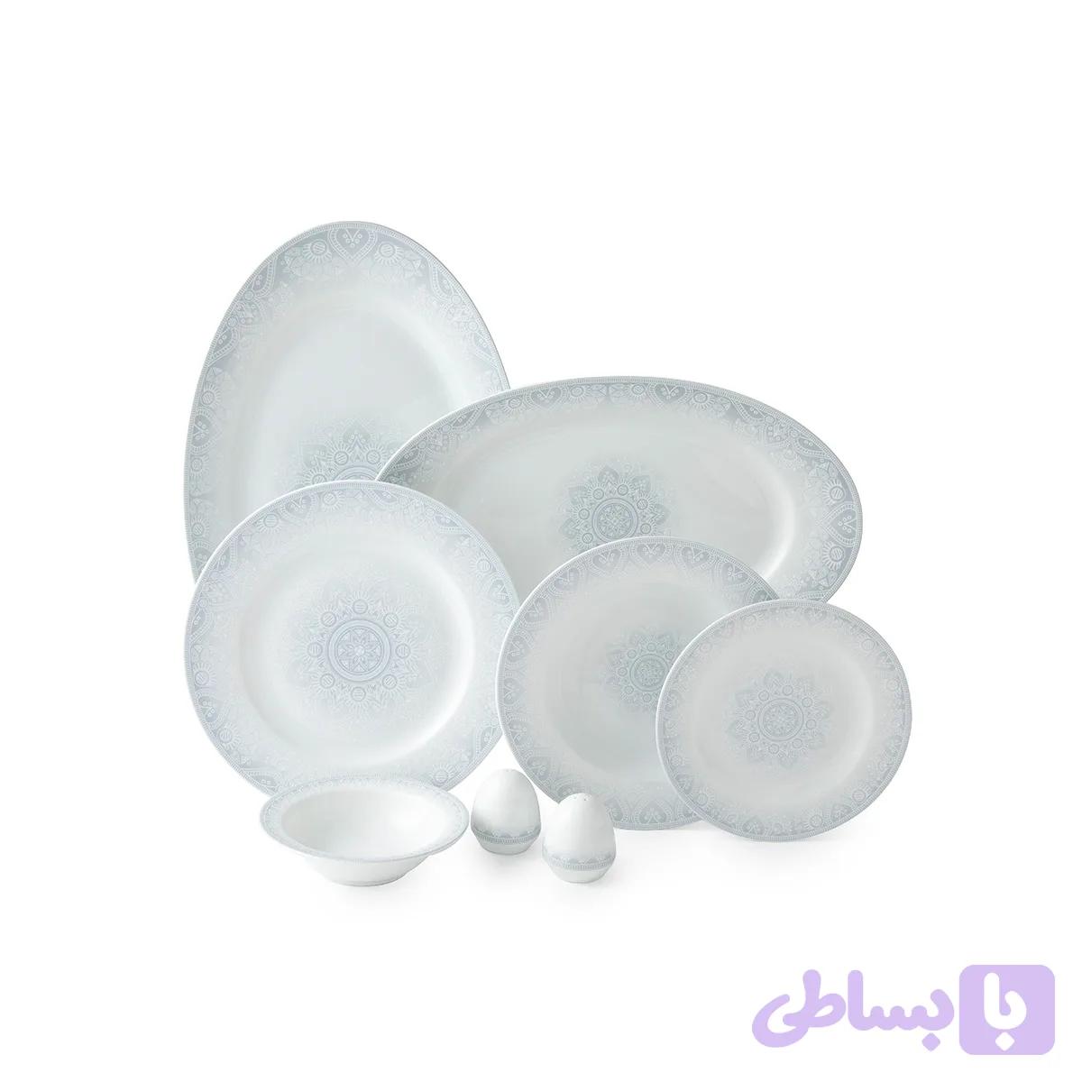 سرویس 28 پارچه 6 نفره طرح ادلین توسی چینی زرین
