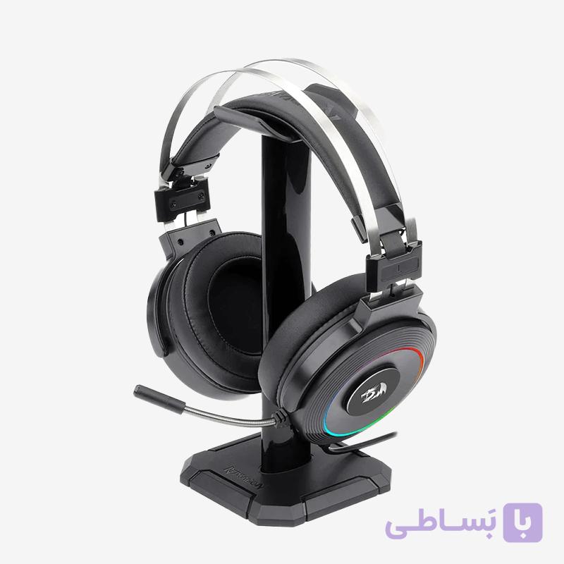 هدست گیمینگ  Redragon Lamia 2 H320 رنگ مشکی + پایه نگهدارنده — تصویر 1