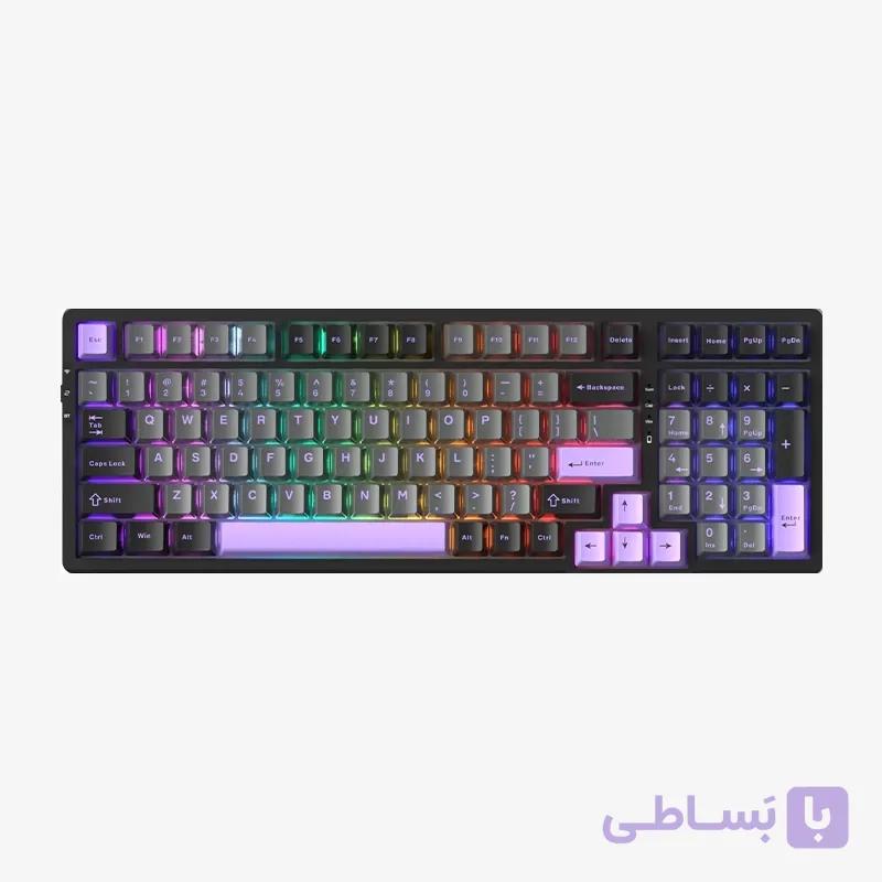 کیبورد گیمینگ MageGee LIGHT100 dark purple — تصویر 1