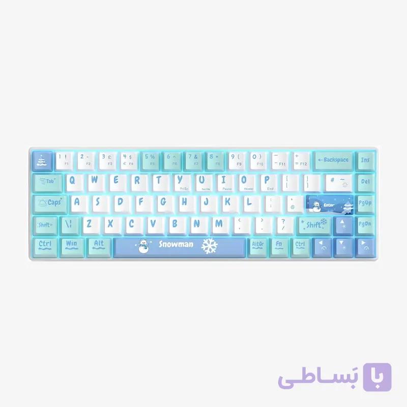 کیبورد گمینگ MageGee MK-Box Snowman Ivory White — تصویر 1