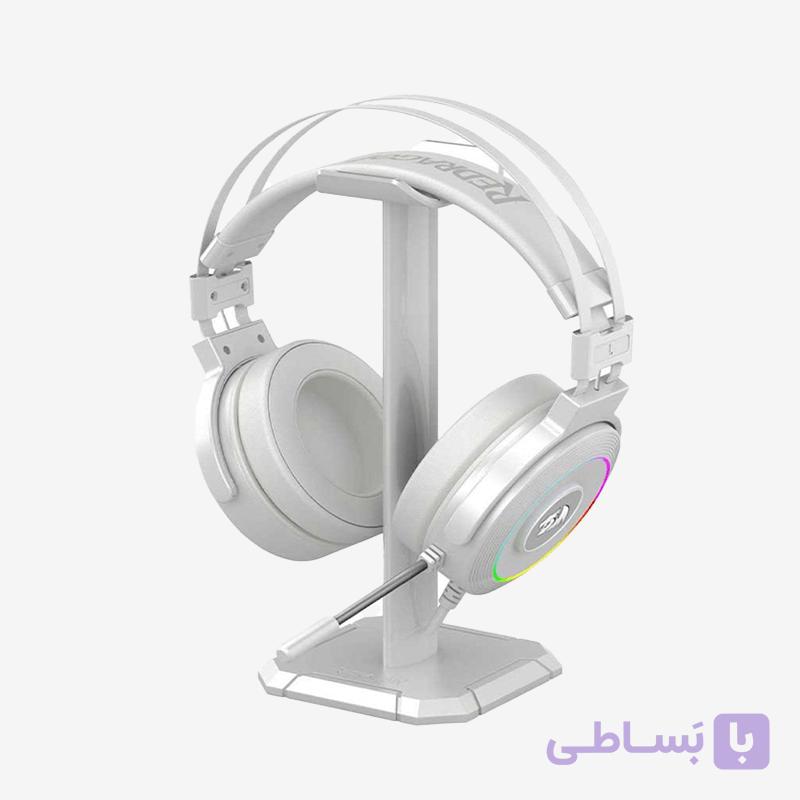 هدست گیمینگ  Redragon Lamia 2 H320 رنگ سفید + پایه نگهدارنده — تصویر 1