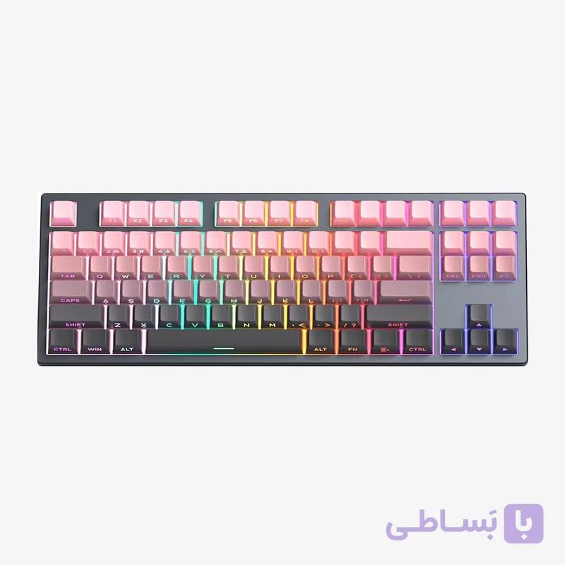 کیبورد گیمینگ MageGee Captain 87 Scarlett Dusk Side — تصویر 1