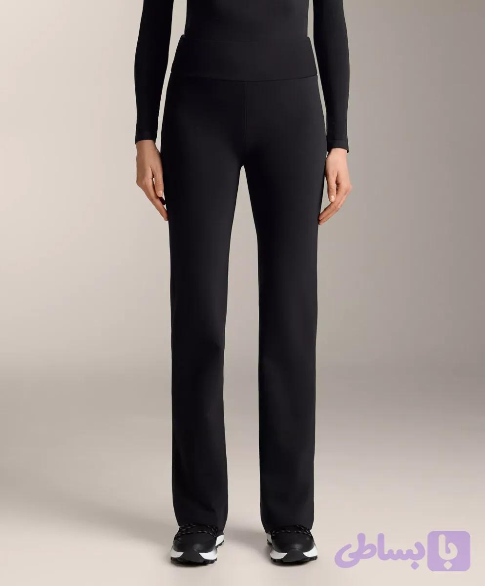 شلوار بوت‌کات داخل کرکی مشکی اورجینال اویشو Oysho Seamless High Rise Super Extra Warm | بسیار گرم، بدون درز و فاق بلند — تصویر 1