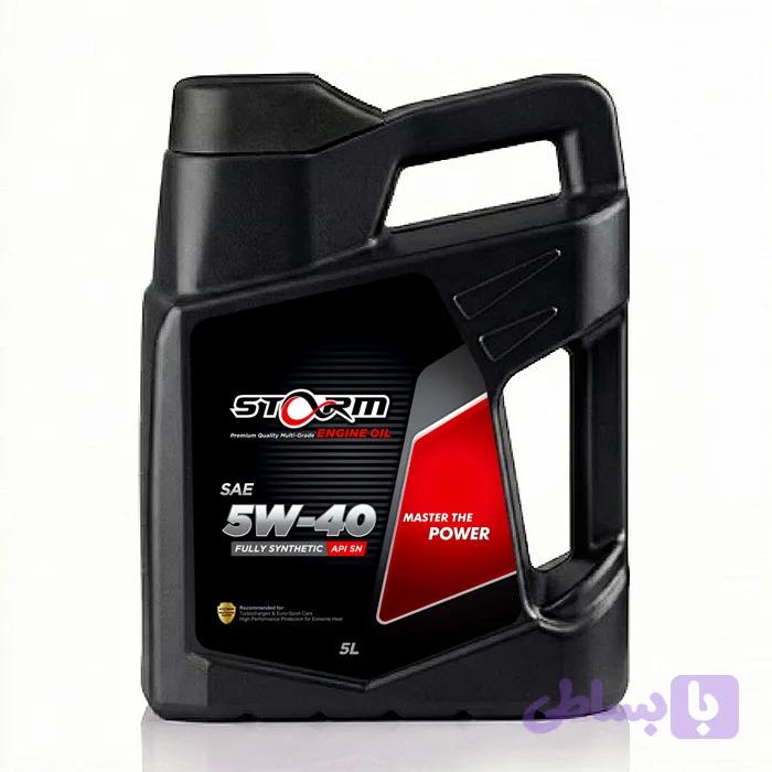 پک 4 عددی روغن موتور 5W-40 استورم — تصویر 1