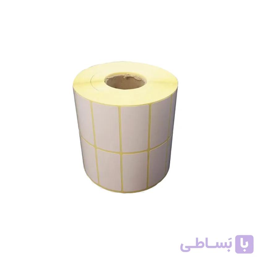 لیبل کاغذی سایز 50*25 دو ردیفه چاپ ریبونی