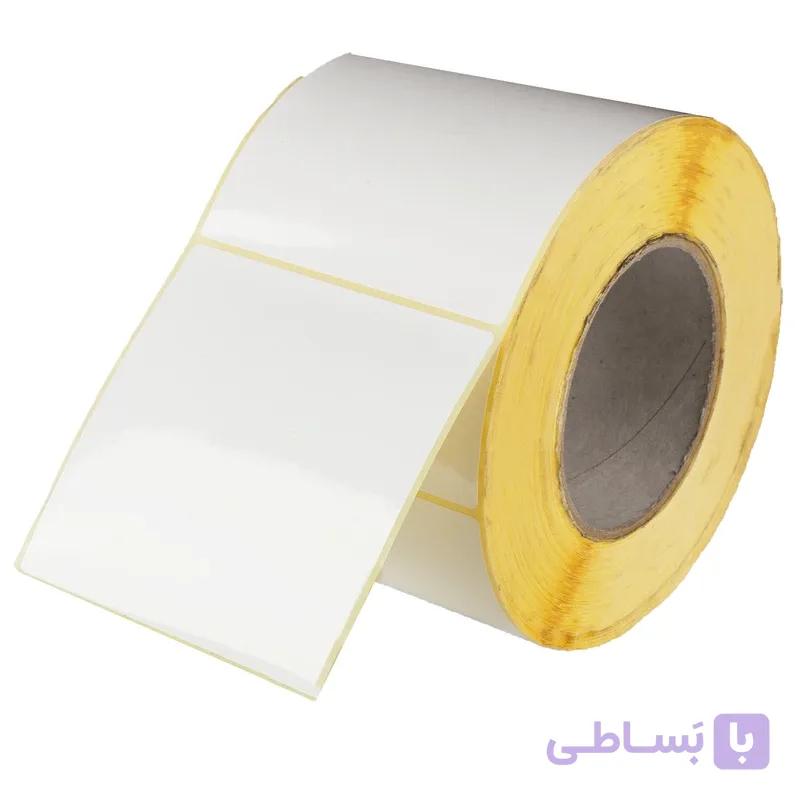 لیبل کاغذی سایز 100*100 تک ردیفه چاپ ریبونی