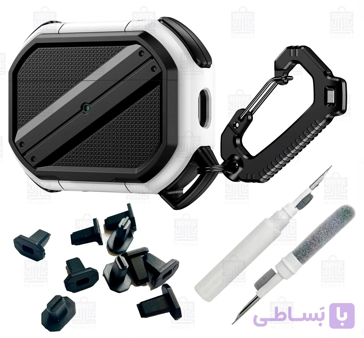 کاور و کیت تمیزکننده ایرپاد مدل تترگارد – TETHERGUARD Airpods Case/Cover — تصویر 1