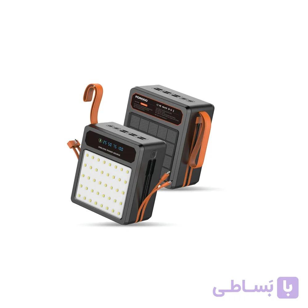 پاوربانک خورشیدی پرودو مدل LAROS ظرفیت ۱۶۰ هزار با شارژ سریع ۲۲.۵ وات — تصویر 1