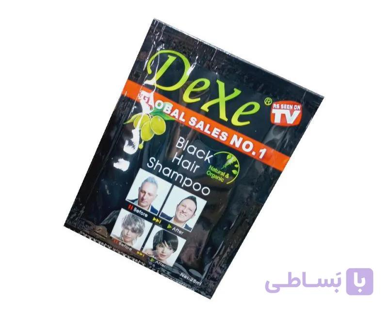 شامپو رنگ مو مشکی گیاهی دکسی Dexe — تصویر 1