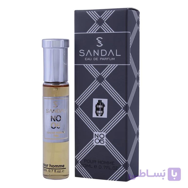عطر جیبی مردانه صندل مدل spice bomb حجم 20 میلی لیتر