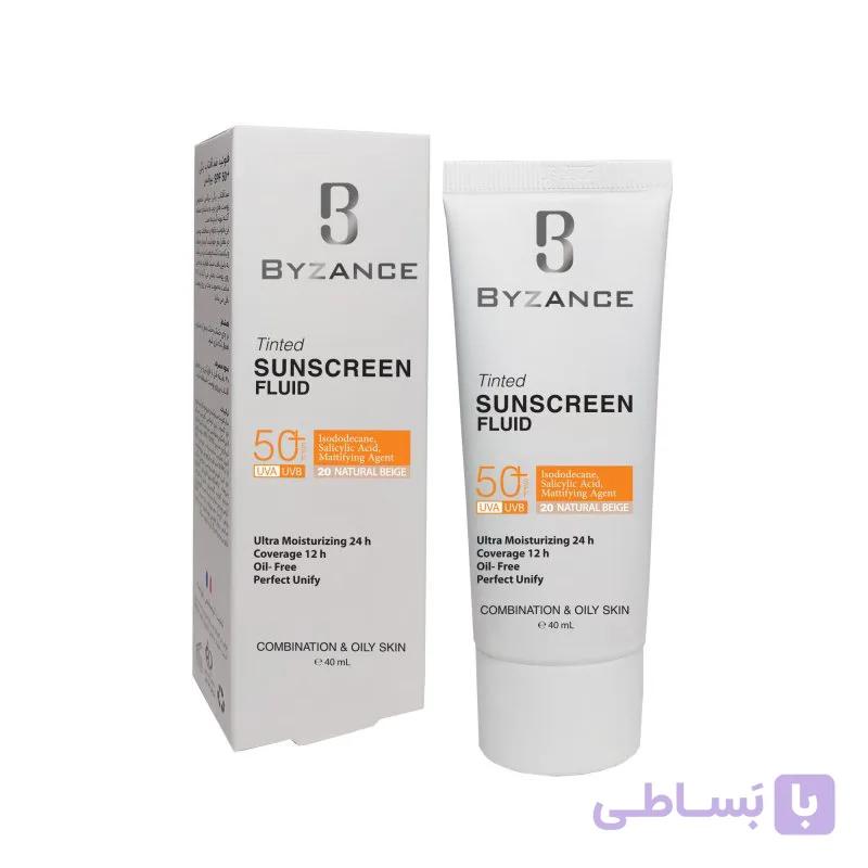 ضد آفتاب بیزانس پوست چرب شماره 20 Natural Beige