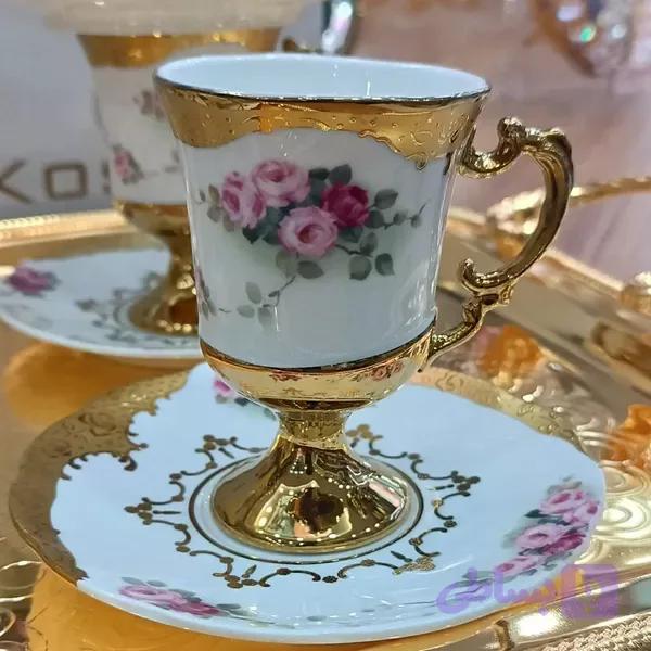 ست قهوه خوری طلاکوب KOSOVA ترکیه | IST-168 — تصویر 1