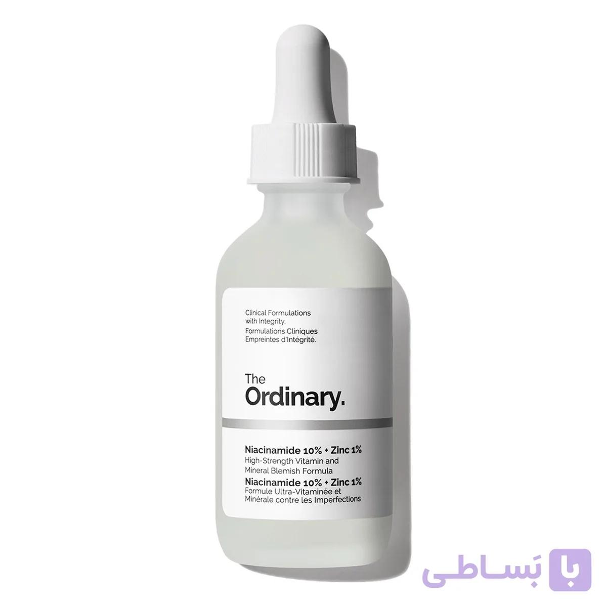 سرم ضد جوش نیاسینامید 10% و زینک 1% اوردینری