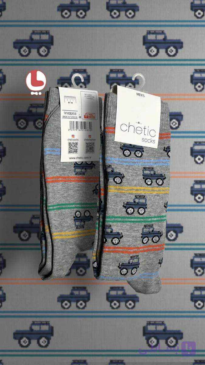 جوراب مردانه Chetic چتیک طرح ماشین آفرودی