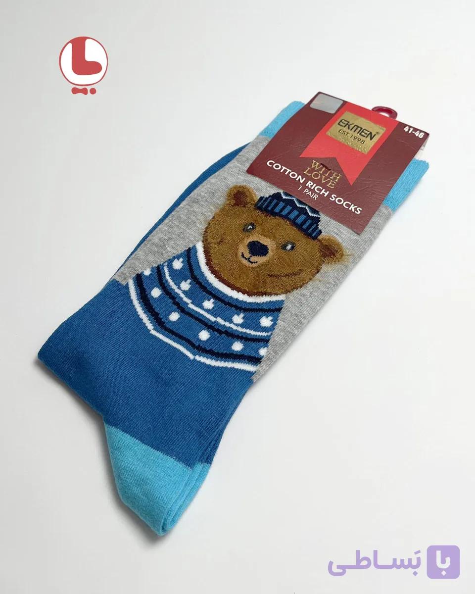 جوراب مردانه اکمن EKMEN طرح تدی Teddy