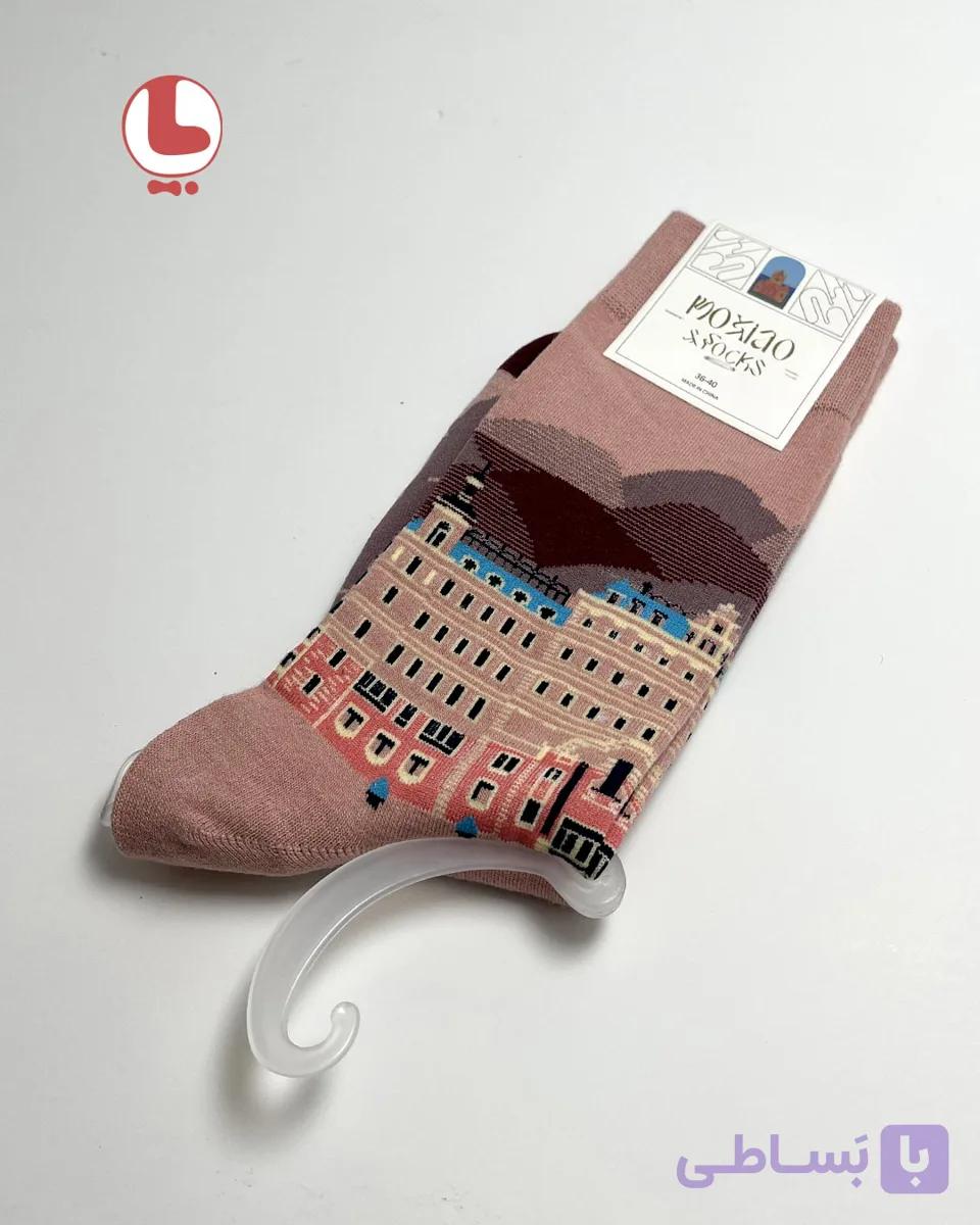جوراب زنانه moxiao ماکسیو طرح هتل بوداپست بزرگ THE GRAND BUDAPEST HOTEL