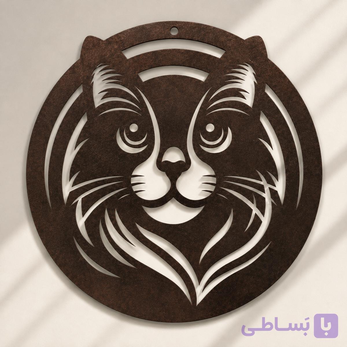 تابلو دکوراتیو چوبی مدل Feline — تصویر 1
