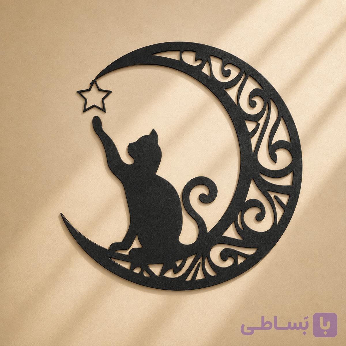 تابلو دکوری چوبی مدل Moonline — تصویر 1