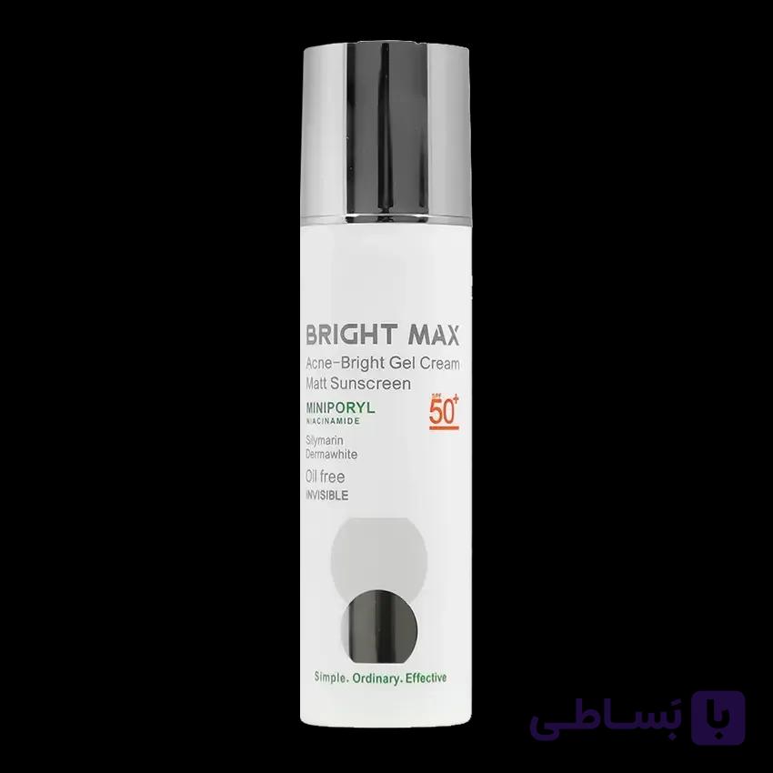 ژل کرم ضد آفتاب پوست چرب برایت مکس +SPF50 — تصویر 1