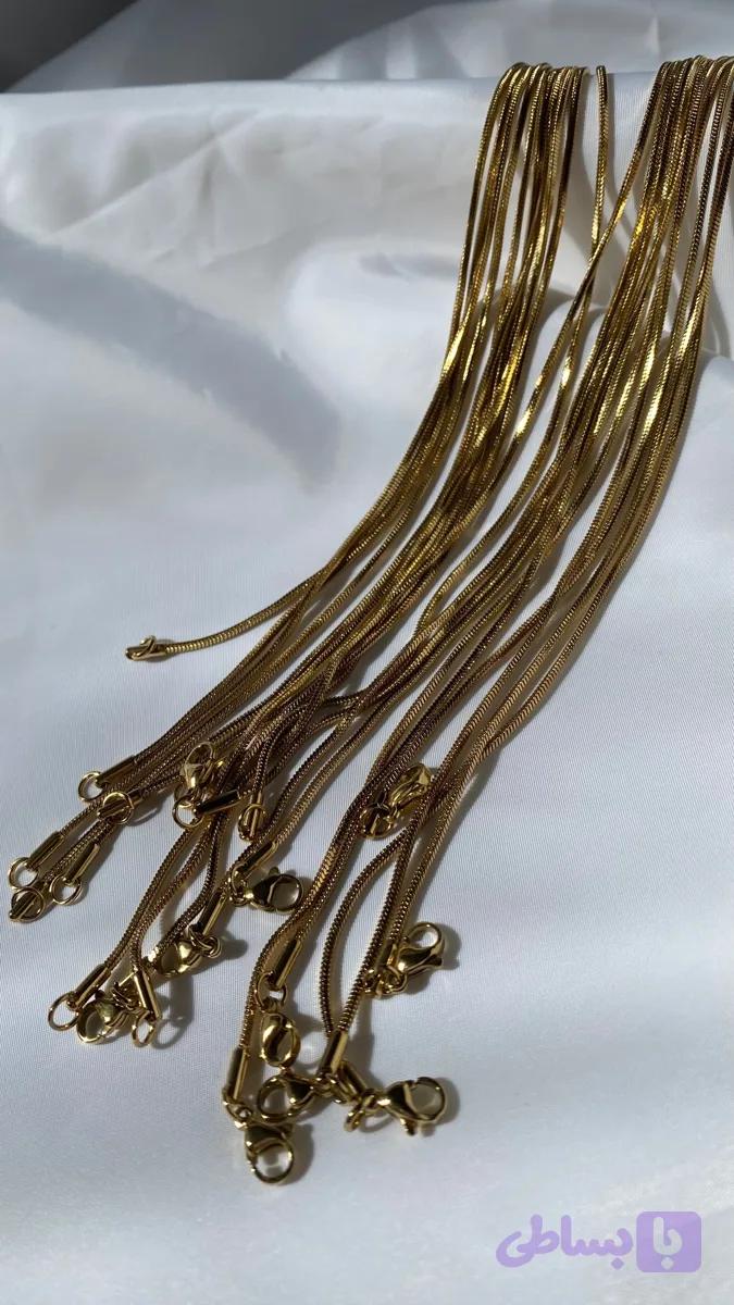 زنجیر استیل طلایی (کد VKCV3)