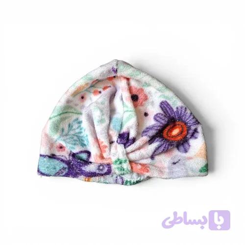 کلاه حمام نانو طرح گل