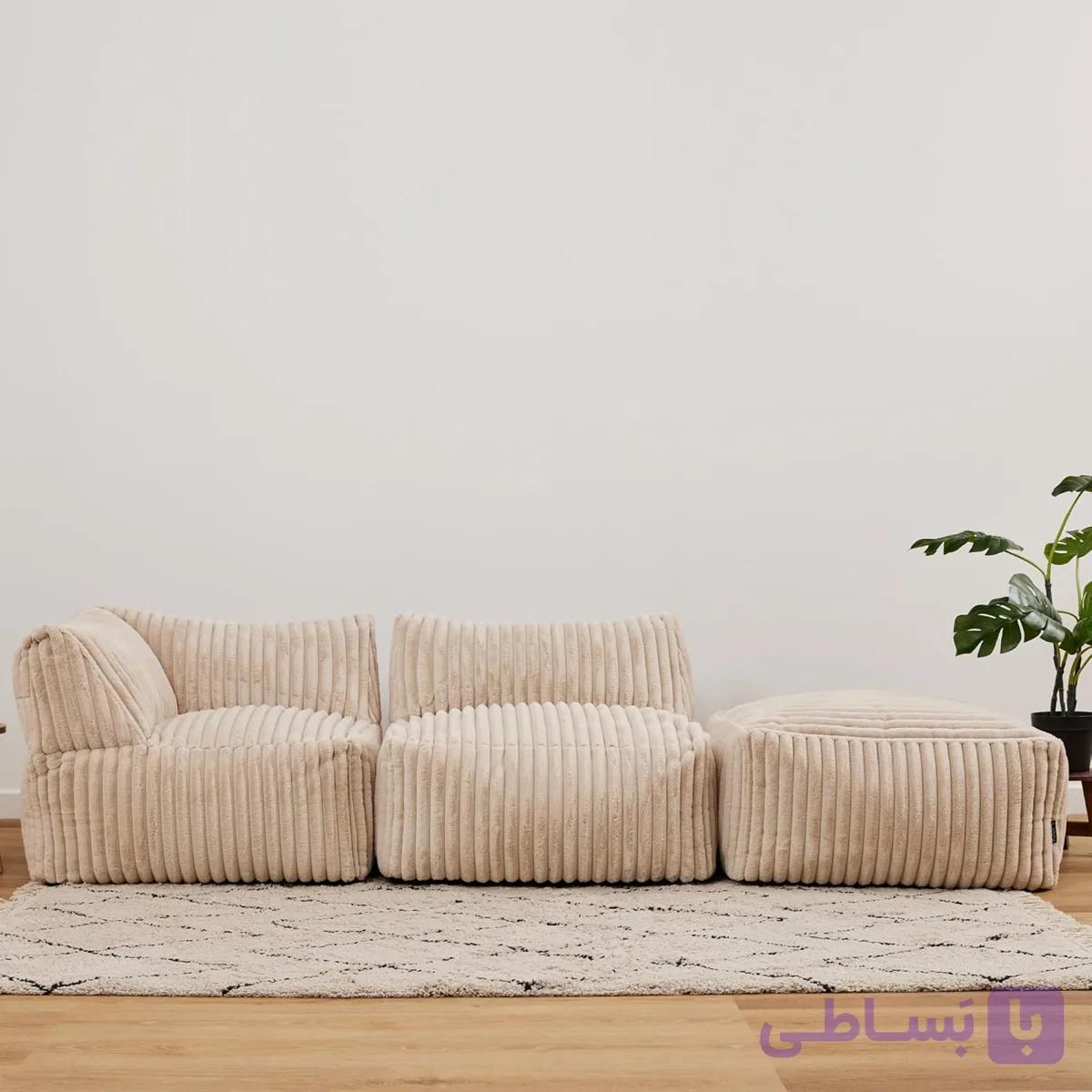 بین بگ پاف دار مدل مینیمال 712 کد 204 لمین — تصویر 1