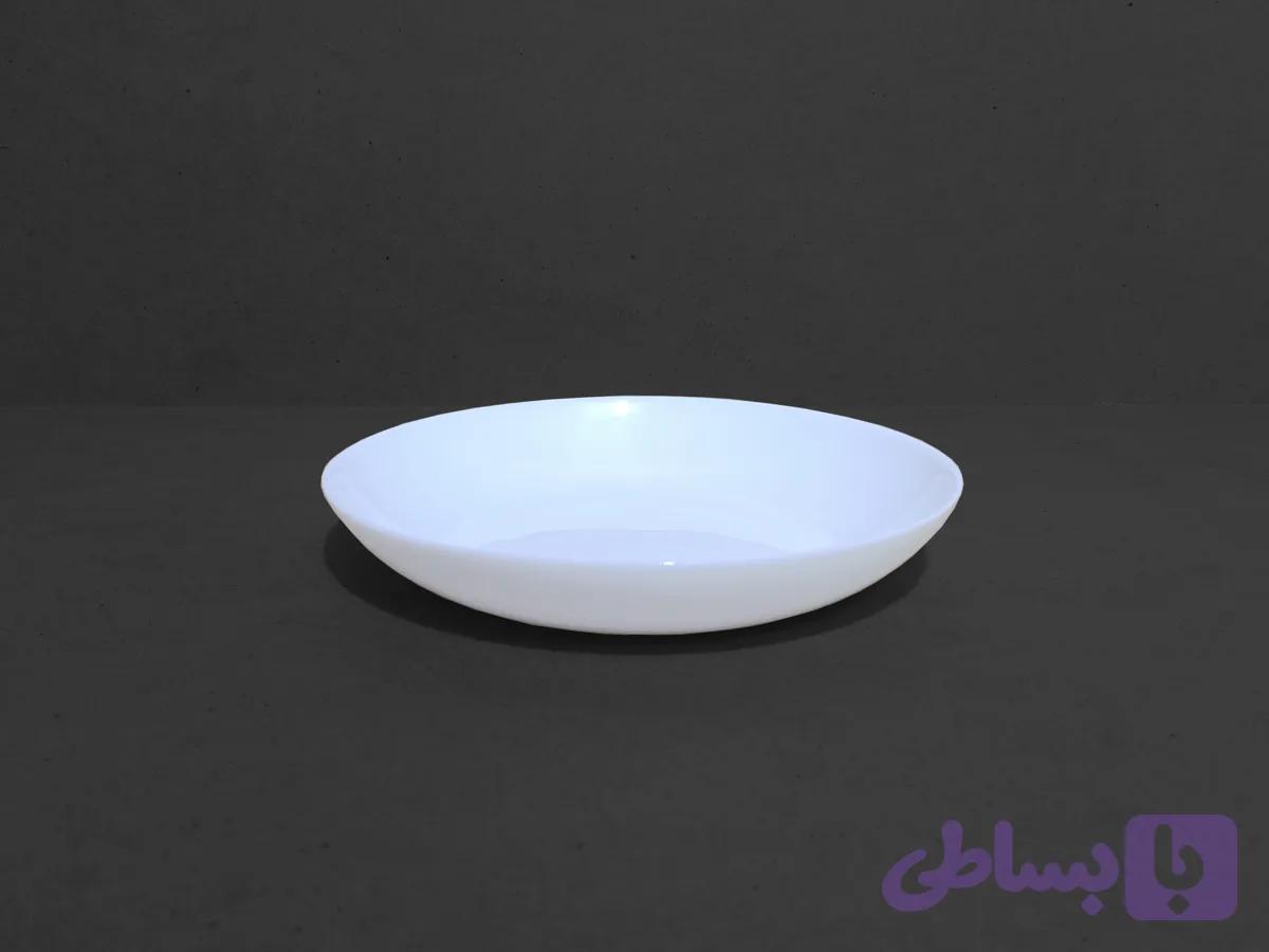 بشقاب گود خورشتی سفید ساده دیوالی برند گلدن اپال