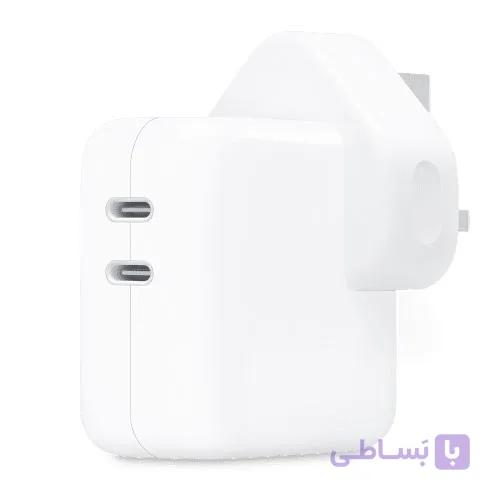 شارژر دیواری اپل مدل Dual USB-C Port توان ۳۵ وات — تصویر 1