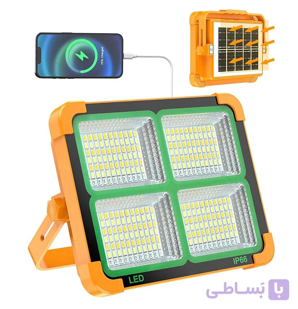 چراغ خورشیدی10000 وات TAP FOG | روشنایی بدون برق با پنل خورشیدی هوشمند و پاور بانک — تصویر 1