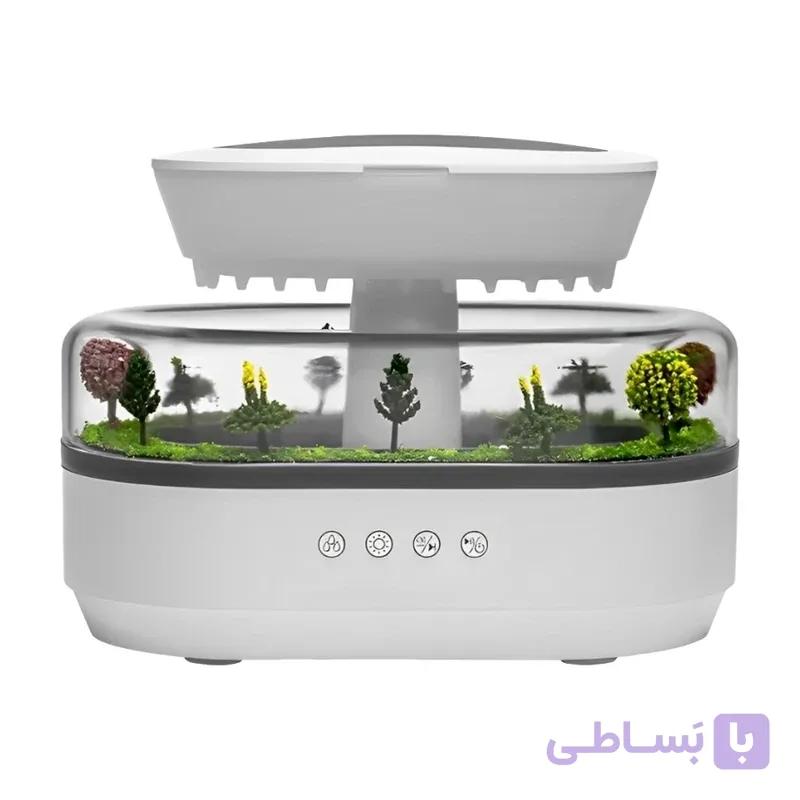 چراغ خواب و دستگاه بخور و رطوبت ساز طرح جنگل باران