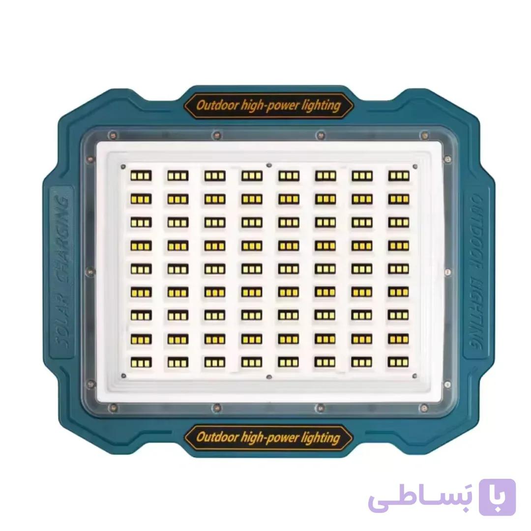 پروژکتور خورشیدی مدل W81۵۰-4 | دارای ۳ پنل خورشیدی، پاوربانک و باتری لیتیومی قدرتمند