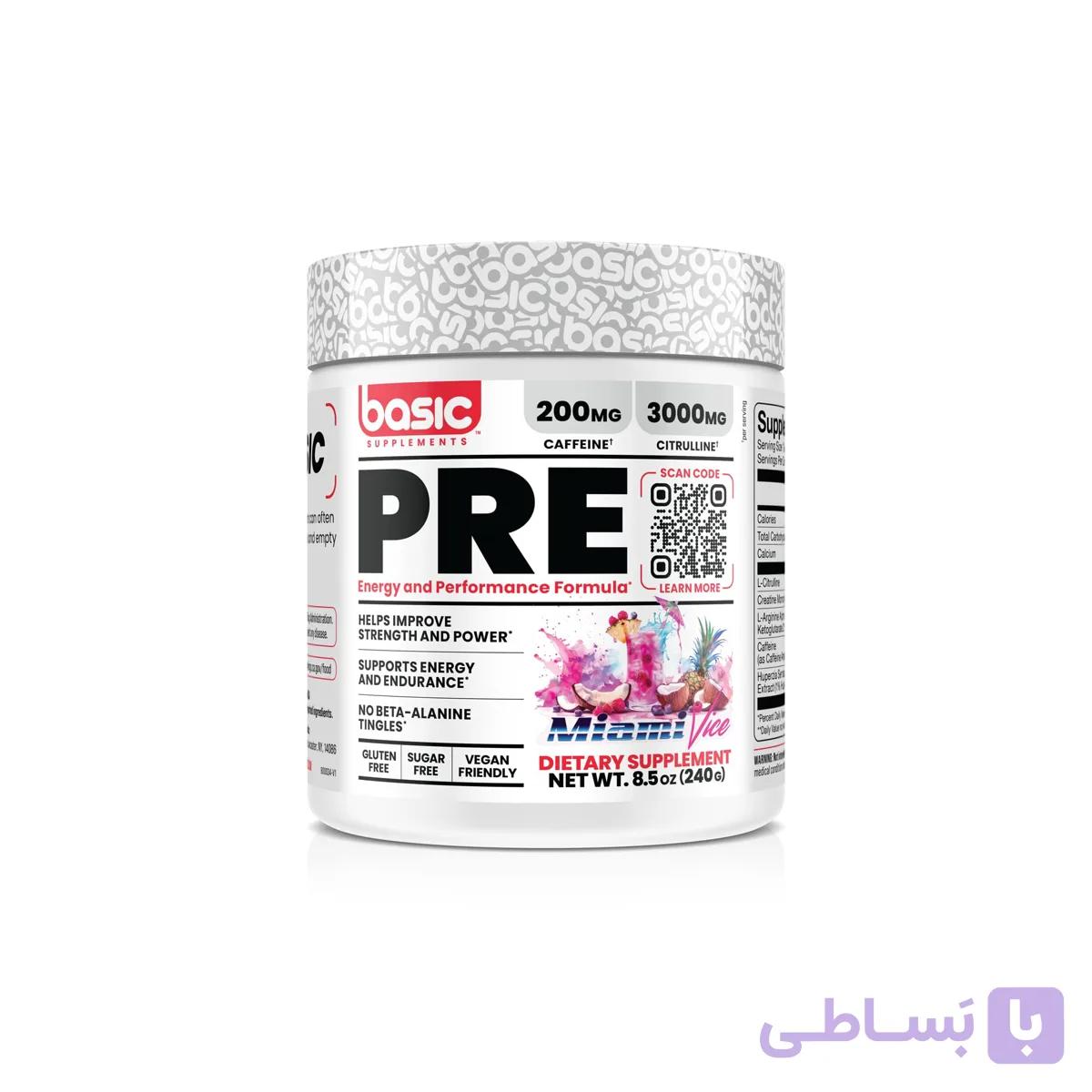 پمپ بیسیک 240گرم (Basic Pre Workout)
