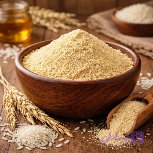 سویق برنج ایرانی (برشت پودر برنج طبیعی)