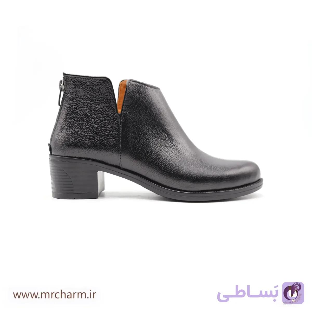 کفش چرم ساق دار زنانه mrc1121-30 — تصویر 1