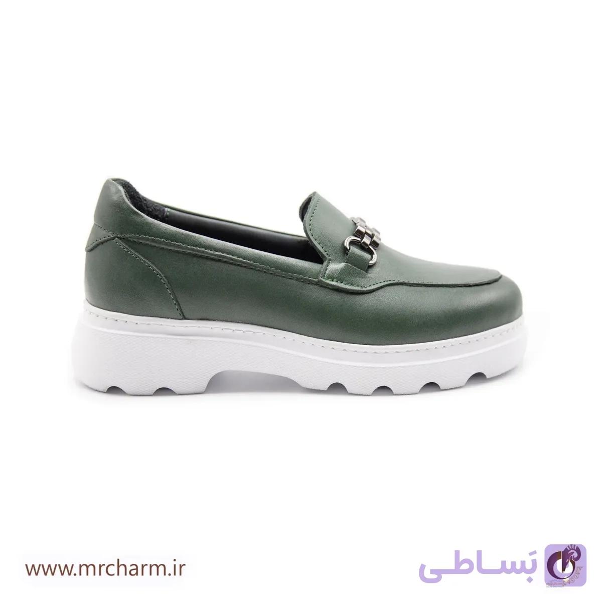 کفش زنانه لژ دار تمام چرم mrc1121-28 — تصویر 1